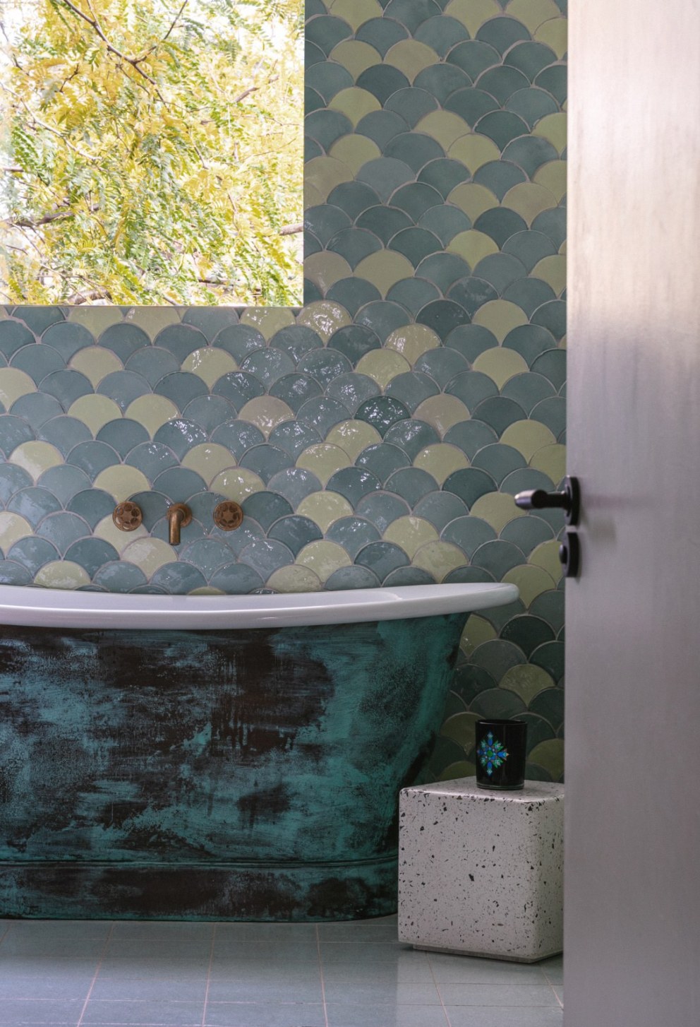 The Artist's Residence | Aquatic Bathroom | Interior Designers